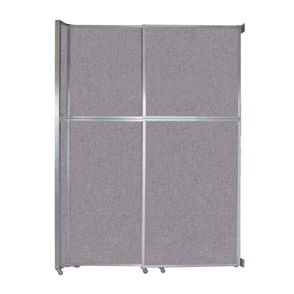 Operable Wall Sliding Room Divider 6'10" x 10'3/4" Cloud Gray Fabric